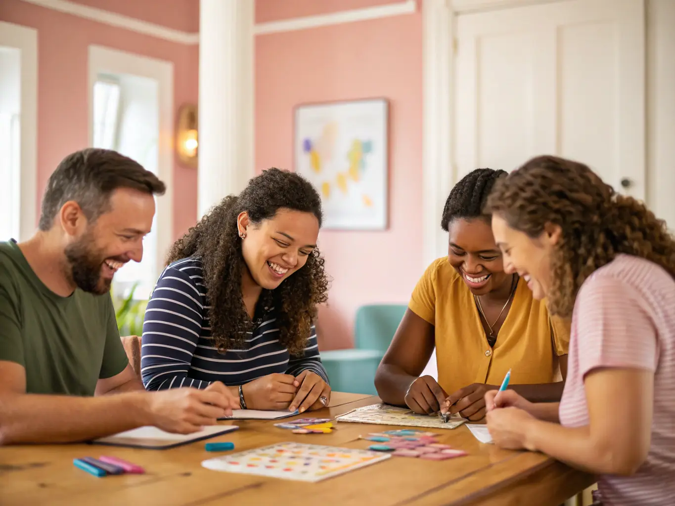 A heartwarming image showing community members participating in a cultural workshop organized by ILLIFEST, emphasizing the organization's commitment to inclusivity and engagement.